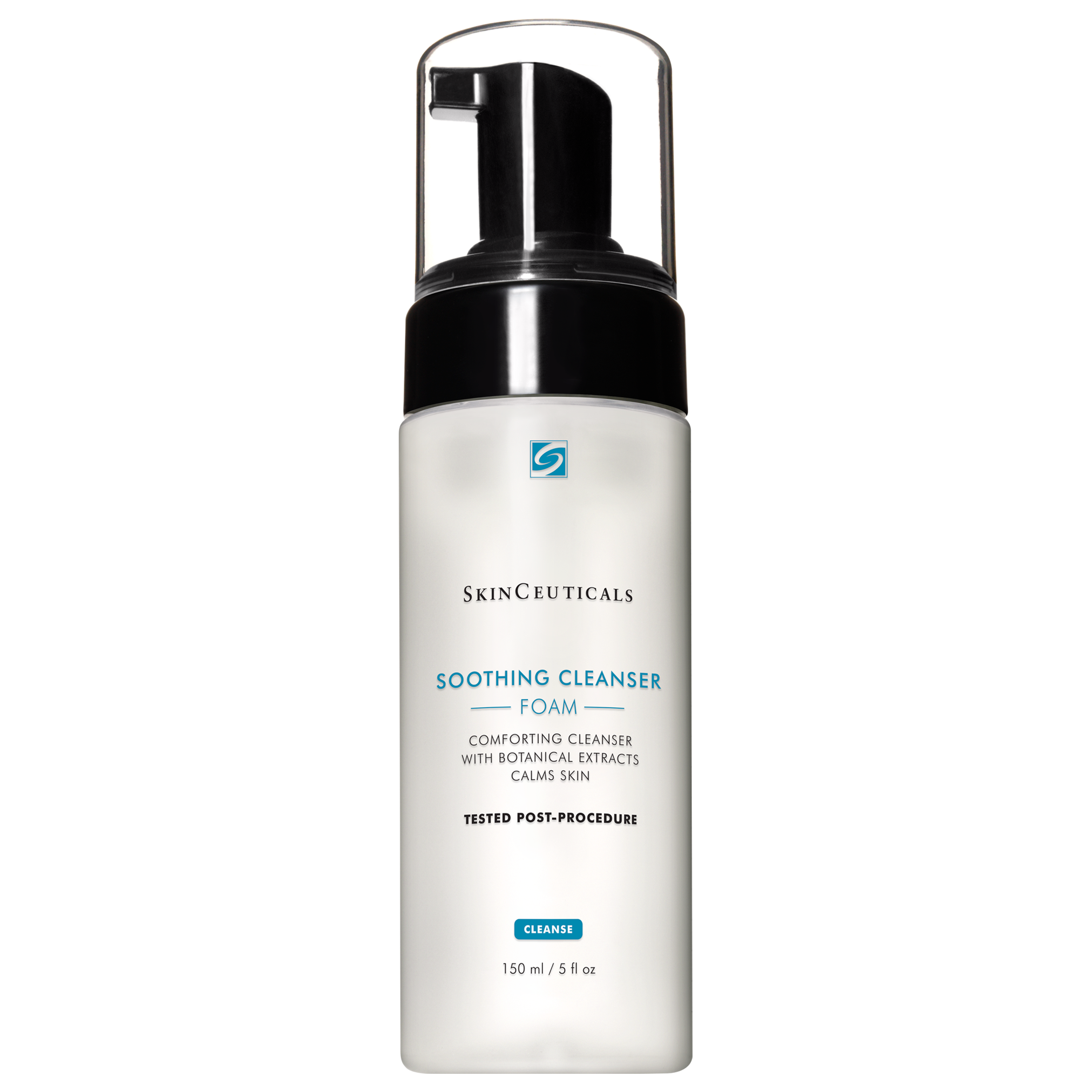 SkinCeuticals Soothing Cleanser Foam bottle on a white background